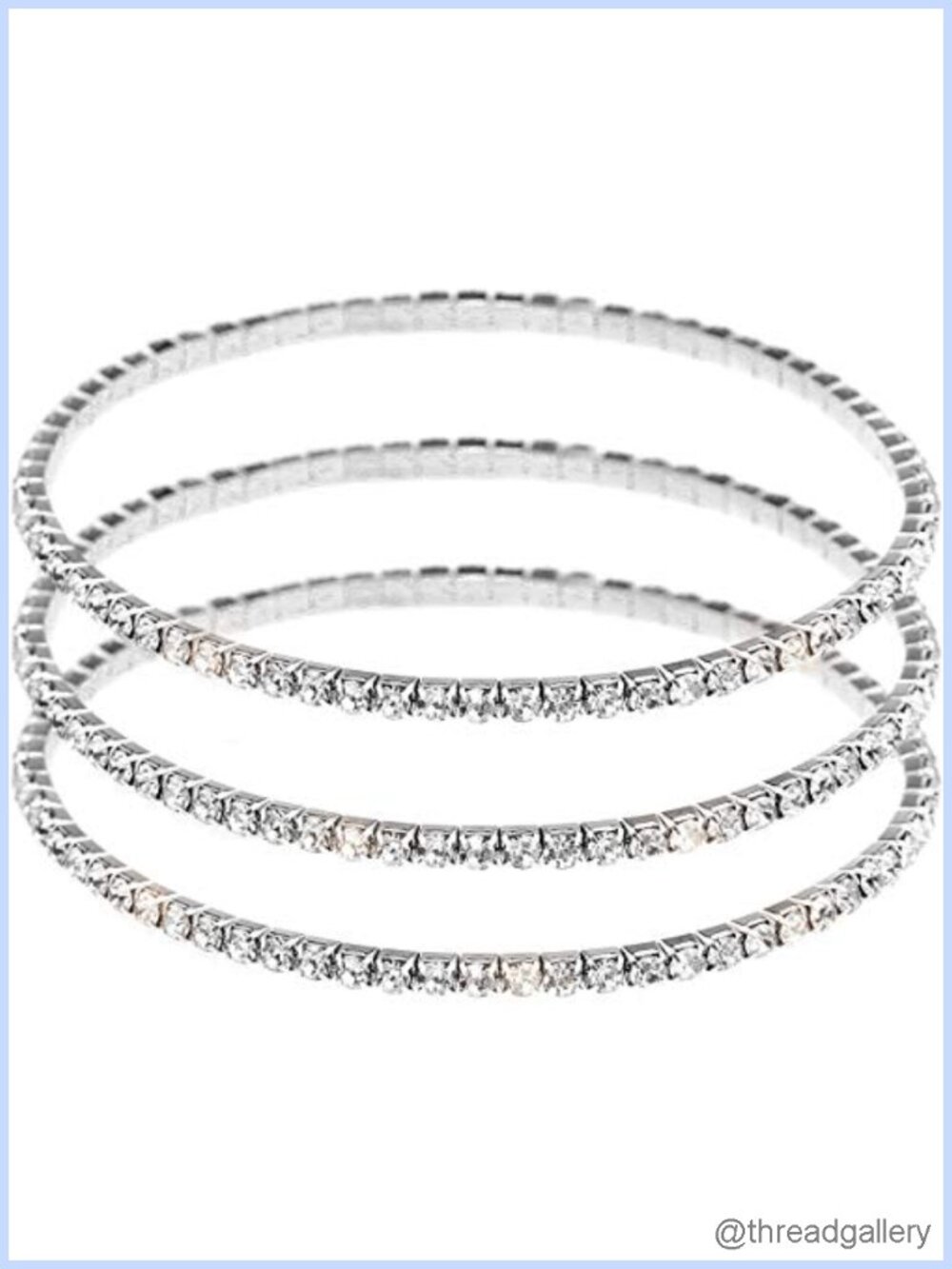 Crystal Ankle Bracelet Set Elastic Stretch Tennis Anklets for Women Beach Party